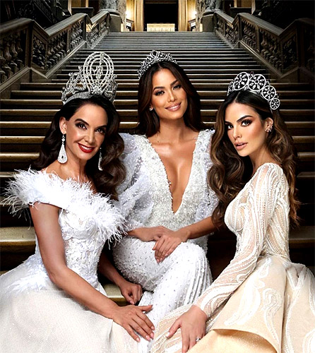 3 Mexican Miss Universes - Lupita Jones, Andrea Meza, Ximena Navarrete