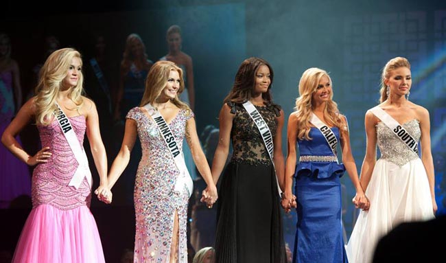 Top 5 of Miss Teen USA 2013 - Georgia, Minnesota, West Virginia, California, South Carolina