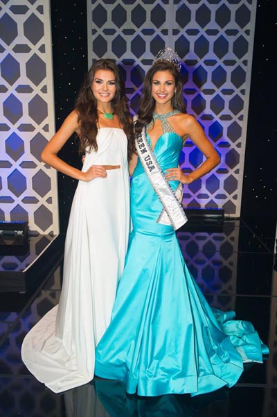 The two Katherines: K. Lee Graham, Miss Teen USA 2014 with Katherine Haik, Miss Teen USA 2015