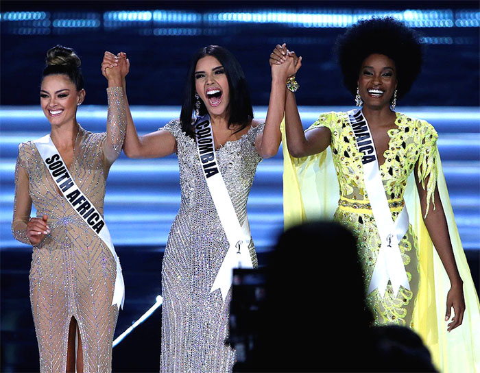 The top 3 - South Africa, Colombia, Jamaica