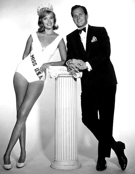 Barbara Joan (Bobbi) Johnson-Miss USA 1964 with Pat Boone