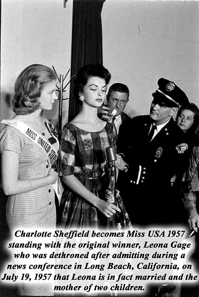 Miss USA 1957 press conference