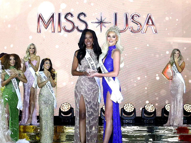 Delaware's Tetra Shockley is the oldest contestant ever at Miss USA competing at age 44 and she won the Chelsi Smith Congeniality award